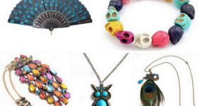Owl Pendant plus Peacock Bracelet and Necklace for $1.30 + Free Shipping