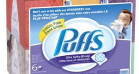 Puffs Ultra Soft and Strong Family Size Facial Tissues (8 ct.): $1.40 Box + FREE Shipping