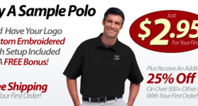 Queensboro.com: Custom Embroidered Polo for just $2.95 shipped!