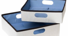 Rubbermaid Nesting Storage Bins, 2-Pack, Natural only $9.47 (Reg. $20.99)