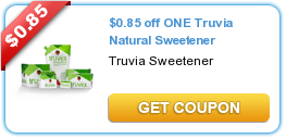Save $0.85 on Truvia Natural Sweetener