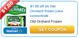 Save $1.00 on Four Old Orchard Frozen Juice Concentrate