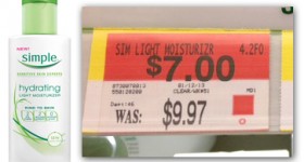 Simple Light Moisturizer, Only $4.00 at Walmart!
