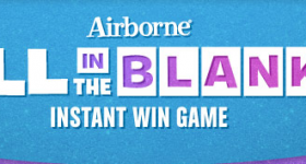 Sweepstakes Roundup:  Airborne Fill In the Blanks + My Coke Rewards Domino’s Instant Win Games