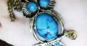 Turquoise Owl Necklace only $1.89 shipped!
