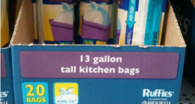 Walmart: Ruffies Trash Bags $0.87