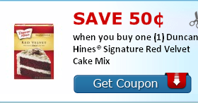 $0.50/1 Duncan Hines Cake Mix coupon = as low as $0.19 at Kroger!