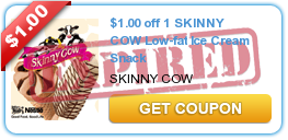 $1/1 Skinny Cow Ice Cream Coupon Available