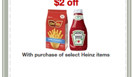 $2/1 Heinz Ketchup coupon = free at Target