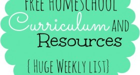 A HUGE List of Free Homeschool Curriculum and Resources