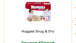 Amazon Moms:  Huggies Diapers as low as 13¢ each Shipped
