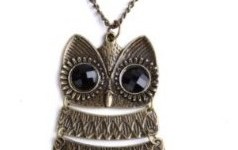 Amazon –  Nickel Plated Textured Owl Pendant $.99