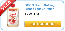 Beech-Nut Yogurt Pouches $.49 at Walmart With New Coupon!