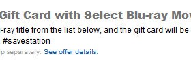 Best Buy: Select Blu-rays $9.99 + FREE $5 Gift Card