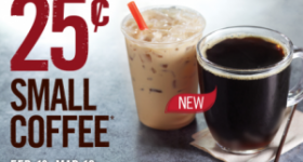 Burger King – Small Coffee – only .25 thru March 10!