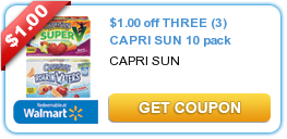 Capri Sun $1/3 coupon still available + Catalina offer!