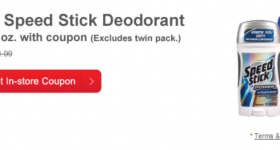 CVS: Free Speed Stick Deodorant