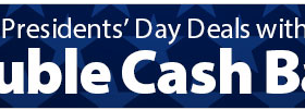 Ebates: Presidents Day Sale – Double Cash Back Deals