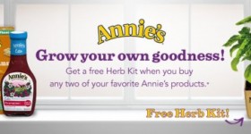 Free Annie’s Herb Kit when you buy two Annie’s Homegrown products + Annie’s coupons