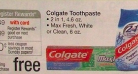 FREE Colgate Toothpaste at Walgreens Starting 2/24