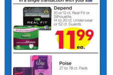 Giant Eagle: Coupon and Fuel Perk Savings for Depend and Poise Products