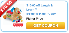 High Value $10 + $5 FISHER PRICE coupons!