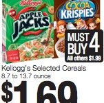 Kellogg’s Cereal Coupons – $1.44 at Weis