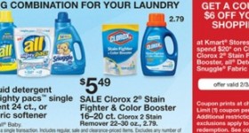 Kmart – All Detergent or All Mighty Packs $2.00