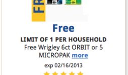 Kroger: FREE Wrigley, Orbit or 5 Micropak Gum with Coupon