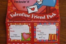 McDonalds Valentine’s Day Treat Coupon Booklets: $1