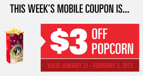 Regal Cinema Coupon: $3 Off Popcorn