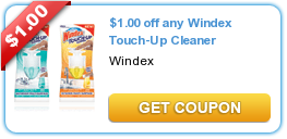 Save $1.00 on Any Windex Touch-Up Cleaner