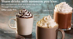 Starbucks: BOGO Free Beverages