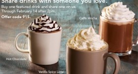 Starbucks Coupon – Buy One, Get One Free