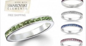 Swarovski Crystal Elements Eternity Band $10 Shipped