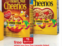 Target: Get five boxes of cereal for as low as $0.40 each!