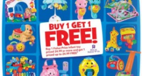 Toys R Us: BOGO Fisher Price Sale + printable coupons = HOT deals!
