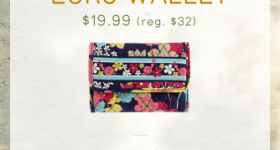 Vera Bradley: 3 Wallet Styles as low as $19.99