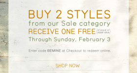 Vera Bradley: Buy 2, Get 1 FREE