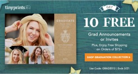 10 FREE Grad Announcement Cards from Tiny Prints!