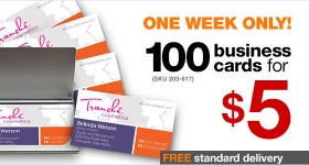 100 Business Cards for $5