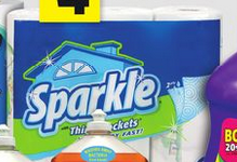 $1/1 Sparkle Paper Towels Coupon Available (6-Pack of Paper Towels For Only $3)