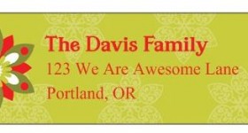 140 personalized return address labels, gift tags, teacher gifts + more for $5 shipped!