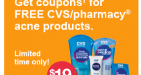 $19 worth of FREE Acne Cleaning Products at CVS!
