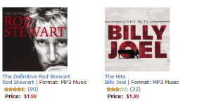 20 MP3 Albums for just $1.99/each