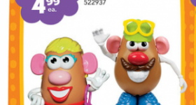 $2/1 Mr. Potato Head coupon (available again) = $1.75 at Toys “R” Us!