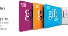 $50 worth of FREE Gift Cards (link working again, go NOW)!