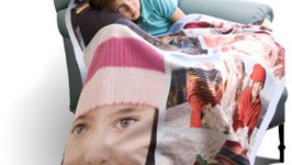55% off Personalized Fleece Photo Blanket only $20 (reg. $45)! Great Gift, rave reviews!