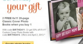B1G2 FREE Custom Photo Books