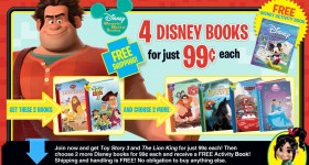 Disney Books $.99 Each + FREE Activity Book!